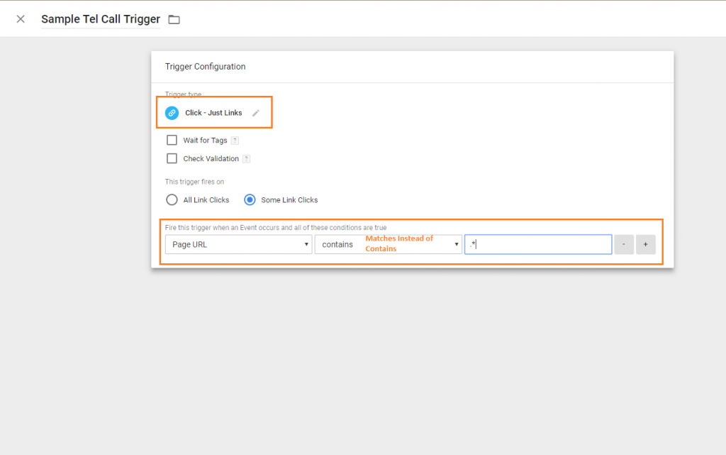 3. Set up a trigger type for all the links on all the pages3. Set up a trigger type for all the links on all the pages